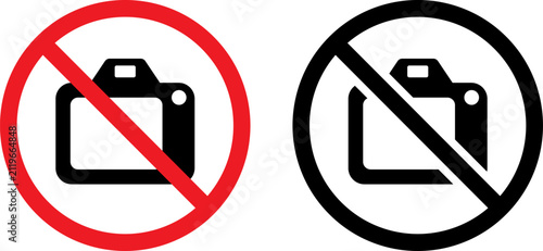 Obraz na płótnie No photography signs