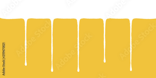 Cuadro en lienzo Golden liquid flowing down like paint, abstractly representing sweetness and flow