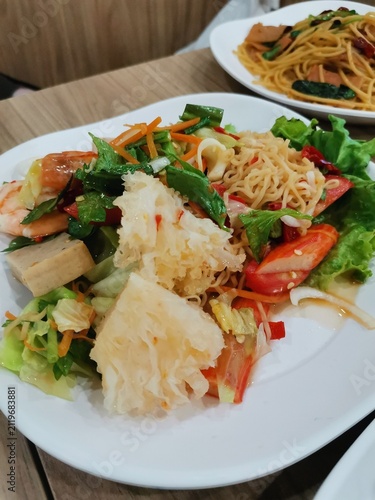 Foto yum with shrimp