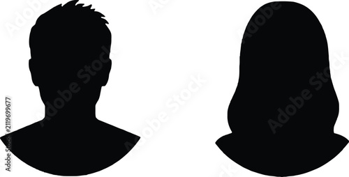 Canvastavla Black silhouette of a person sitting on a bench facing away from the viewer