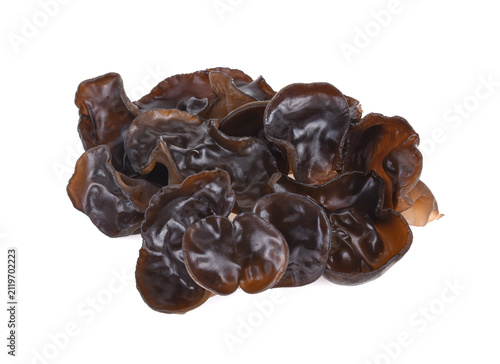 ear mushroom on white background