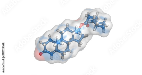 Obraz na płótnie Testosterone cypionate, long-acting androgen ester for hormone replacement thera