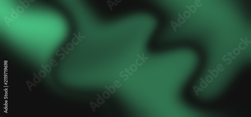 Abstract green and black gradient background, with a fine, halftone dot texture, and soft flowing, organic shapes creating, a fluid and, mysterious visual atmosphere