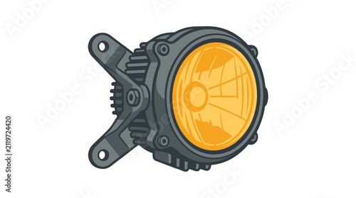 Foto Off-Road Auxiliary LED Light Vector Illustration