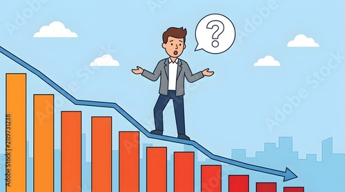 Entrepreneur Staring At Failing Business Performance Metrics