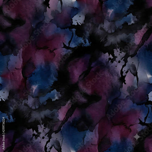 Dark Moody Abstract Watercolor Ink Wash Background for Album Covers, Luxury Packaging, and Fine Art Prints
