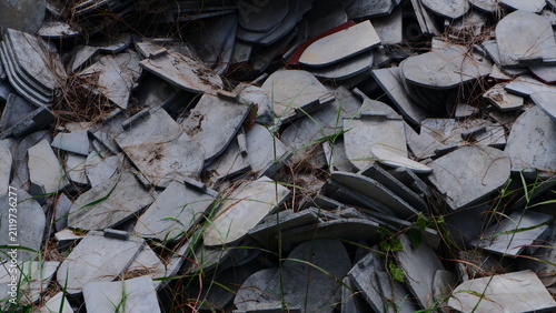 Roof tiles, left out