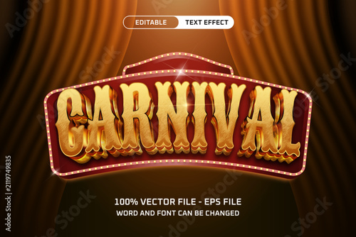 Carnival Circus Show Editable Text Effect