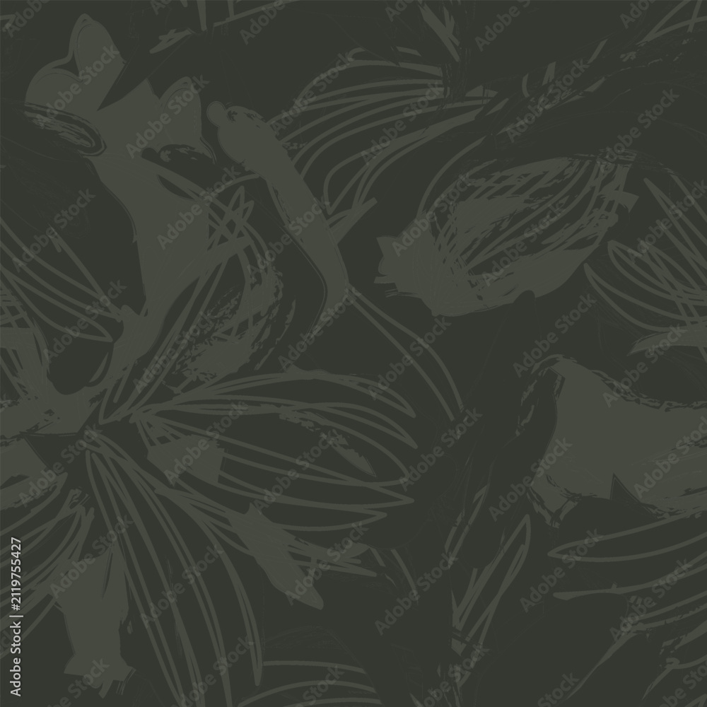 Fototapeta premium Abstract Floral seamless pattern design for fashion and home textiles, graphics and backgrounds