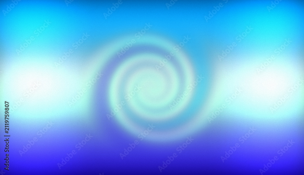 Fototapeta premium Abstract blue swirl background. Soft glowing vortex pattern with gradient light effects.