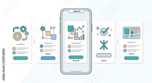 Customer Support Chat SaaS Concept Illustration