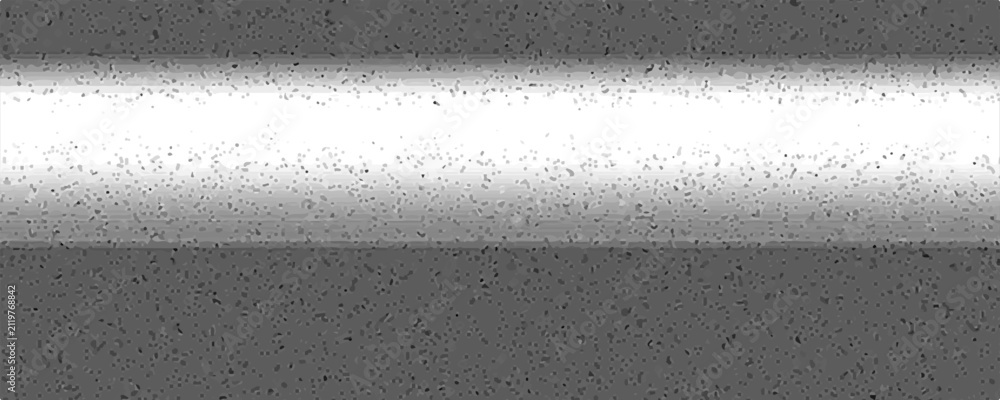 Obraz premium Abstract Grayscale Speckled Metal Texture With Horizontal Light Band And Grainy Surface