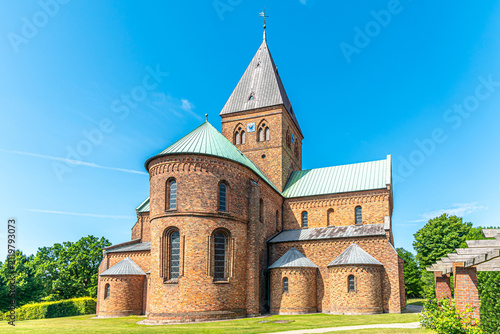 View at the Church of Saint Benedict in the streets of Ringsted - Denmark