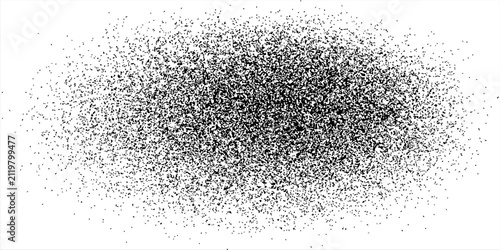 Gritty sandy texture. Monochrome noise halftone texture. Vector illustration.