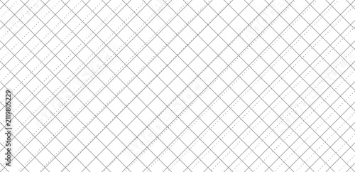 Diamond Crosshatch Dotted Grid Seamless Pattern