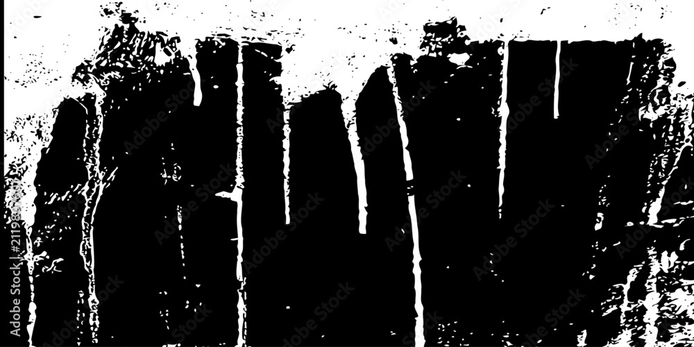 Obraz premium Rough, scratch, splatter grunge pattern design brush strokes. Overlay texture. Faded black-white dyed paper texture. Sketch grunge design. Use for poster, cover, banner, mock-up, stickers layout.