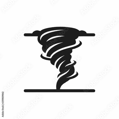 Stylized Tornado Icon Representation.