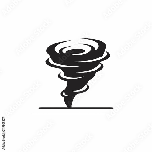 Tornado Icon Symbol Weather Storm Danger.
