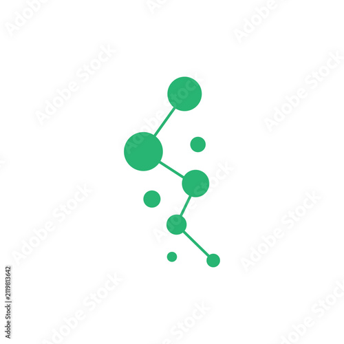 Molecule logo illustration vector template
