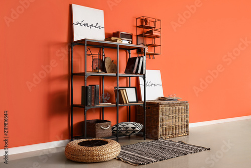 Interior of stylish room wi...