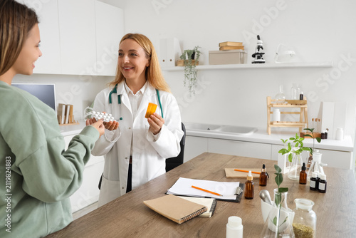 Female homeopathic doctor g...