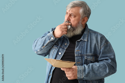 Portrait of sad senior man ...