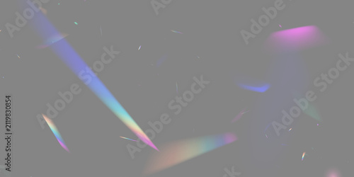 фотографія Abstract dark background with colorful prism light reflections and scattered glo