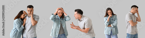 Young couple experiencing r...