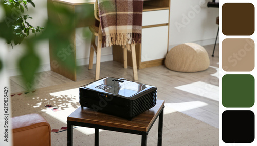 Black home cinema projector...