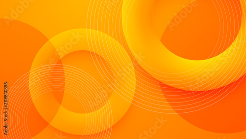 Obraz na płótnie abstract bright orange circular background