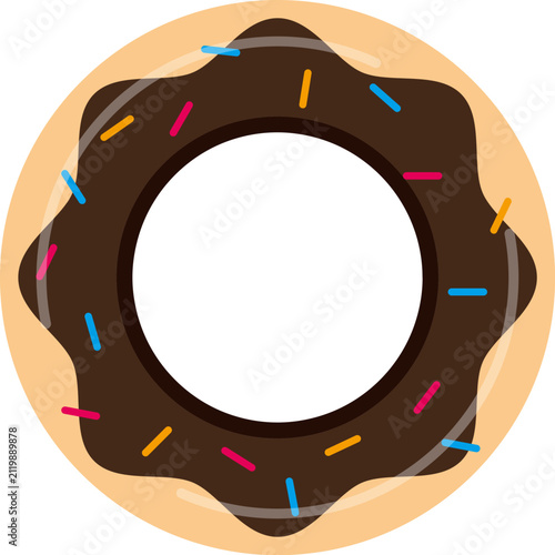 Chocolate Donut Pool Float