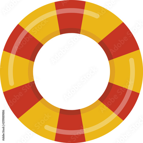 Red and Yellow Lifebuoy