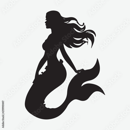Mermaid Simple Illustration Icon Graphic Clothing