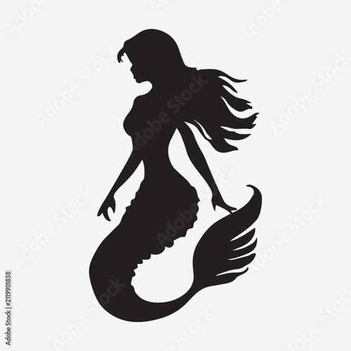 Mermaid Simple Illustration Icon Graphic Clothing