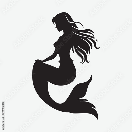 Mermaid Simple Illustration Icon Graphic Clothing