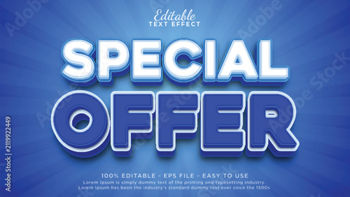 Special offer 3d text effect	