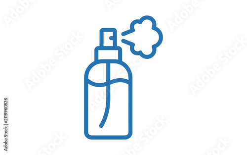 Minimal Spray Bottle Icon Vector