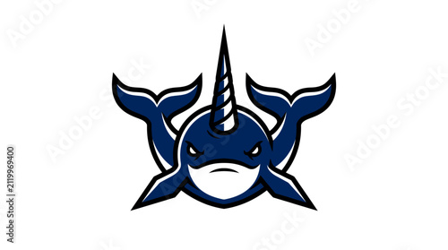 Narwhal animal marine mammal tusk horn icon