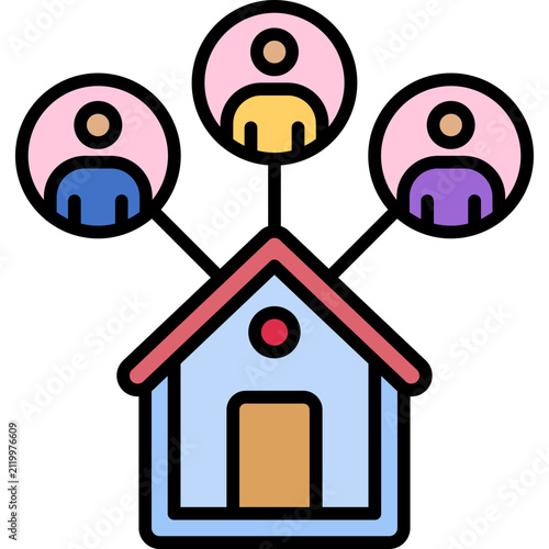 Shared Housing Icon