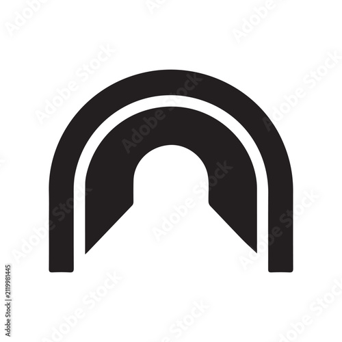 Tunnel icon illustration symbol vector