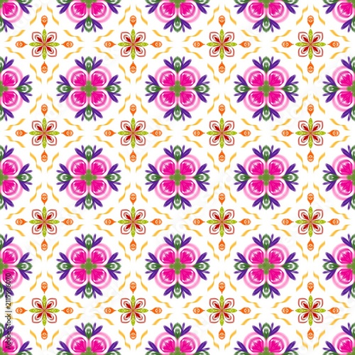 seamless pattern with flowers