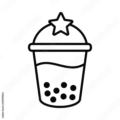 Black and white line art of a cartoon mushroom with dots.