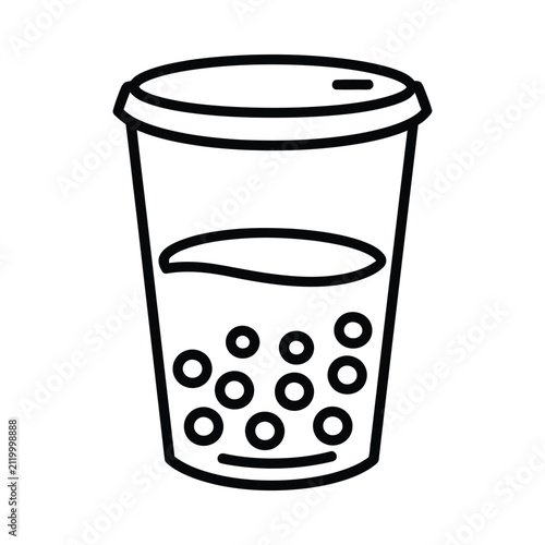 Black and white illustration of a perforated metal drinking cup.