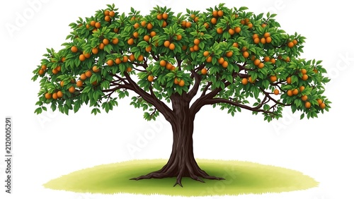 Black Walnut Tree Illustration