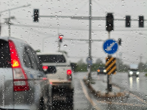 rain in the city