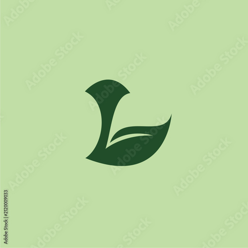 Letter L Leaf Logo icon design vector design template inspiration