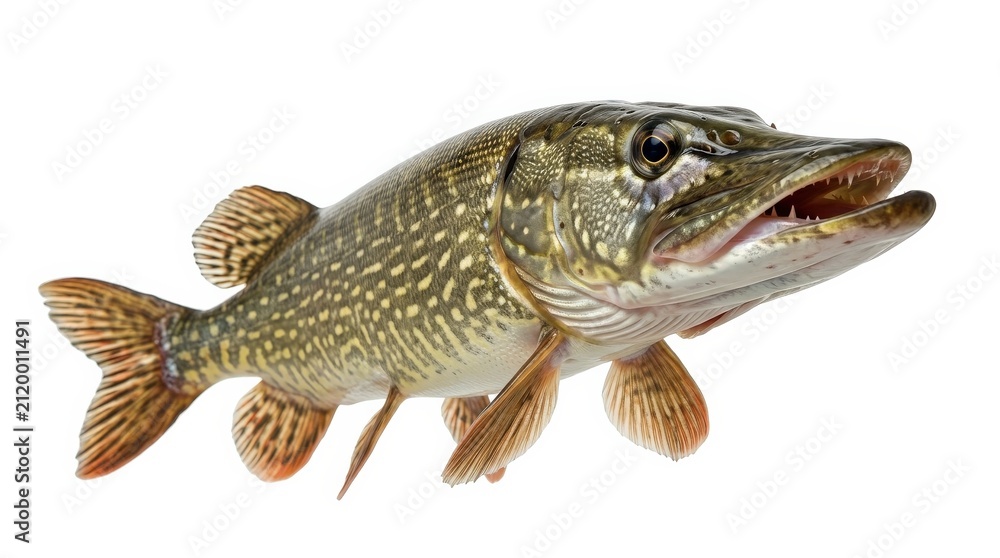 Fototapeta premium Olive Green Pike Studio Shot