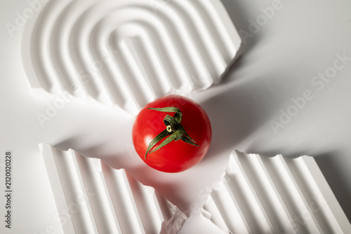 still life photograph of cherry tomato