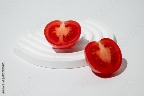 still life photograph of cherry tomato
