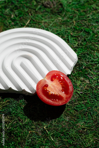 still life photograph of cherry tomato